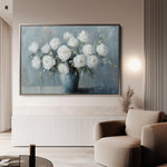 Floral 992 Canvas Art 18" x 24" / 45 x 60 cm / Black