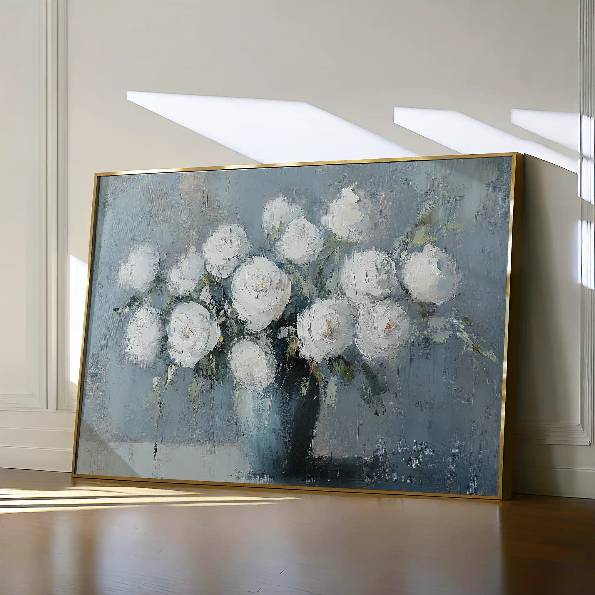 Floral 992 Canvas Art 60 x 40 cm / Black