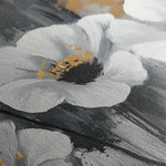 Floral 993 Canvas Art 18" x 24" / 45 x 60 cm / Black