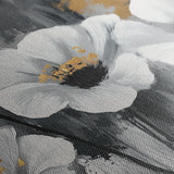 Floral 993 Canvas Art 18" x 24" / 45 x 60 cm / Black