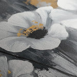 Floral 993 Canvas Art 60 x 40 cm / Black