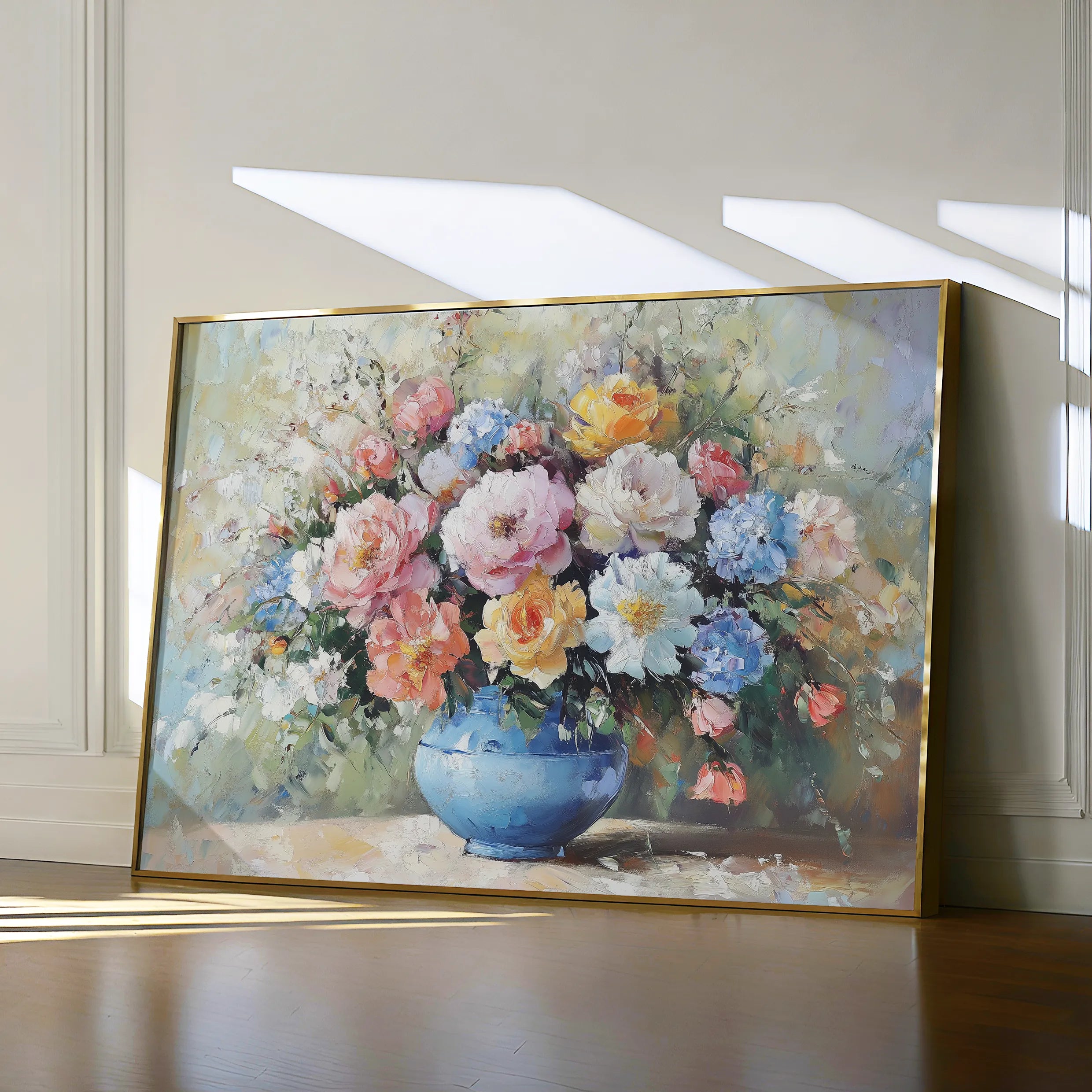 Floral 994 Canvas Art 18" x 24" / 45 x 60 cm / Black
