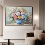 Floral 994 Canvas Art 18" x 24" / 45 x 60 cm / Black