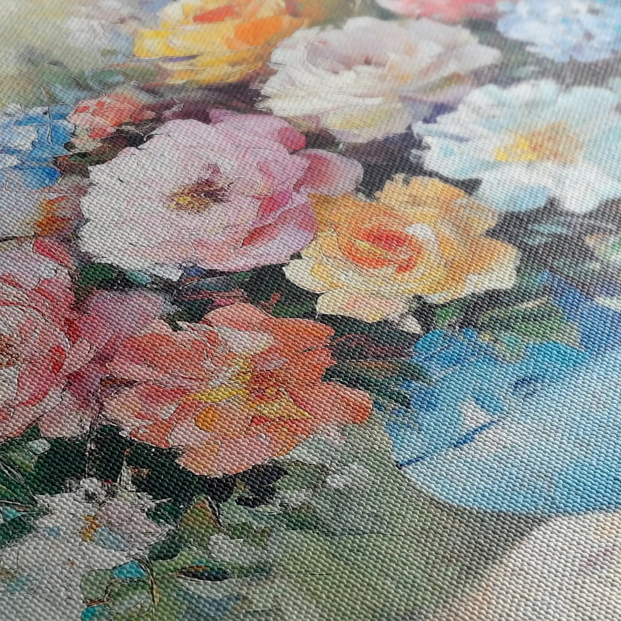 Floral 994 Canvas Art 60 x 40 cm / Black