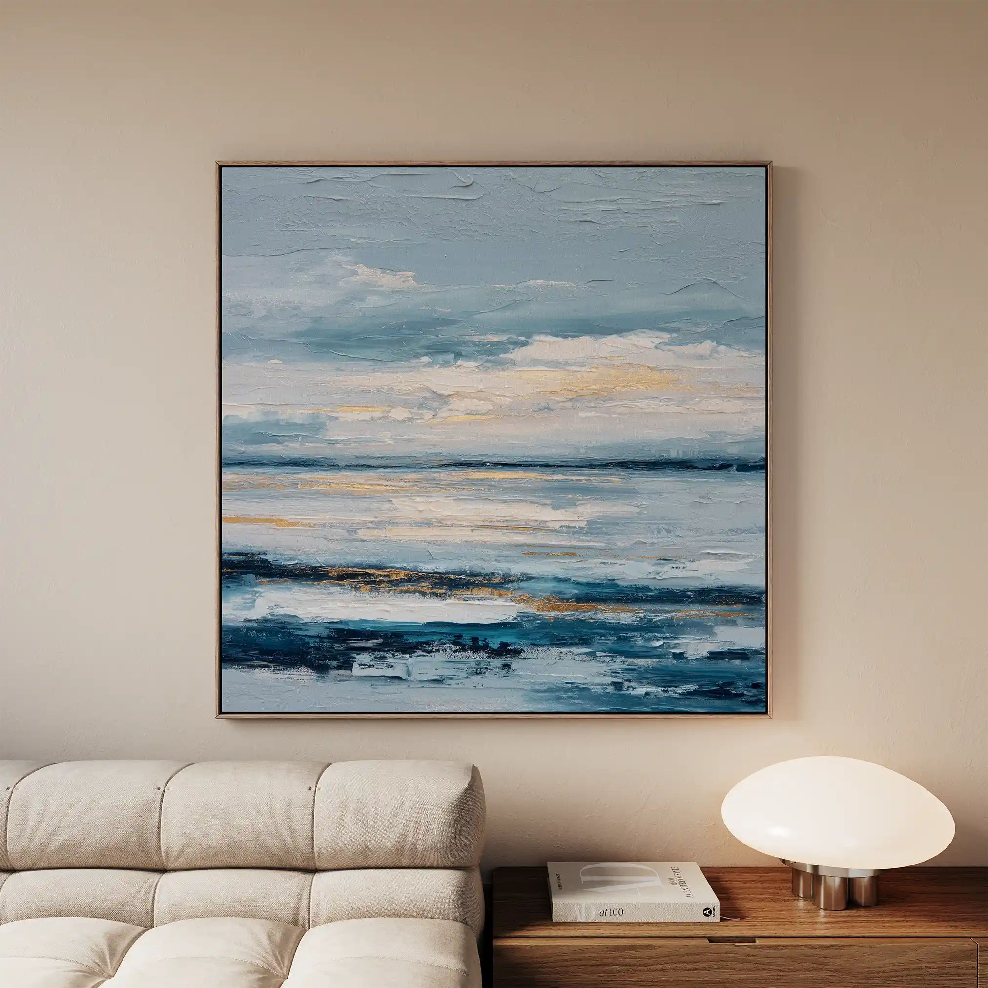 Abstract 995 Canvas Art 60 x 60 cm / Black