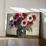 Floral 995 Canvas Art 18" x 24" / 45 x 60 cm / Black