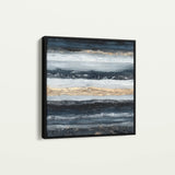 Abstract 996 Canvas Art 16" x 16" / 40 x 40 cm / Black