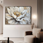 Floral 996 Canvas Art 18" x 24" / 45 x 60 cm / Black