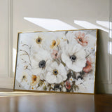 Floral 997 Canvas Art 18" x 24" / 45 x 60 cm / Black