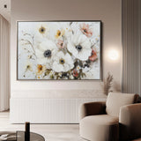 Floral 997 Canvas Art 18" x 24" / 45 x 60 cm / Black