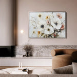 Floral 997 Canvas Art 60 x 40 cm / Black