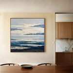 Abstract 998 Canvas Art 16" x 16" / 40 x 40 cm / Black