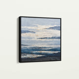 Abstract 998 Canvas Art 16" x 16" / 40 x 40 cm / Black