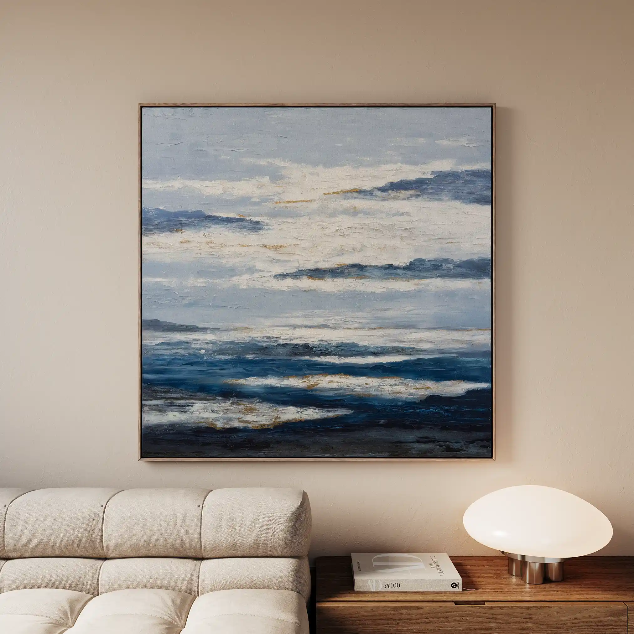 Abstract 998 Canvas Art 60 x 60 cm / Black