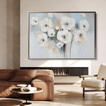 Floral 998 Canvas Art 18" x 24" / 45 x 60 cm / Black