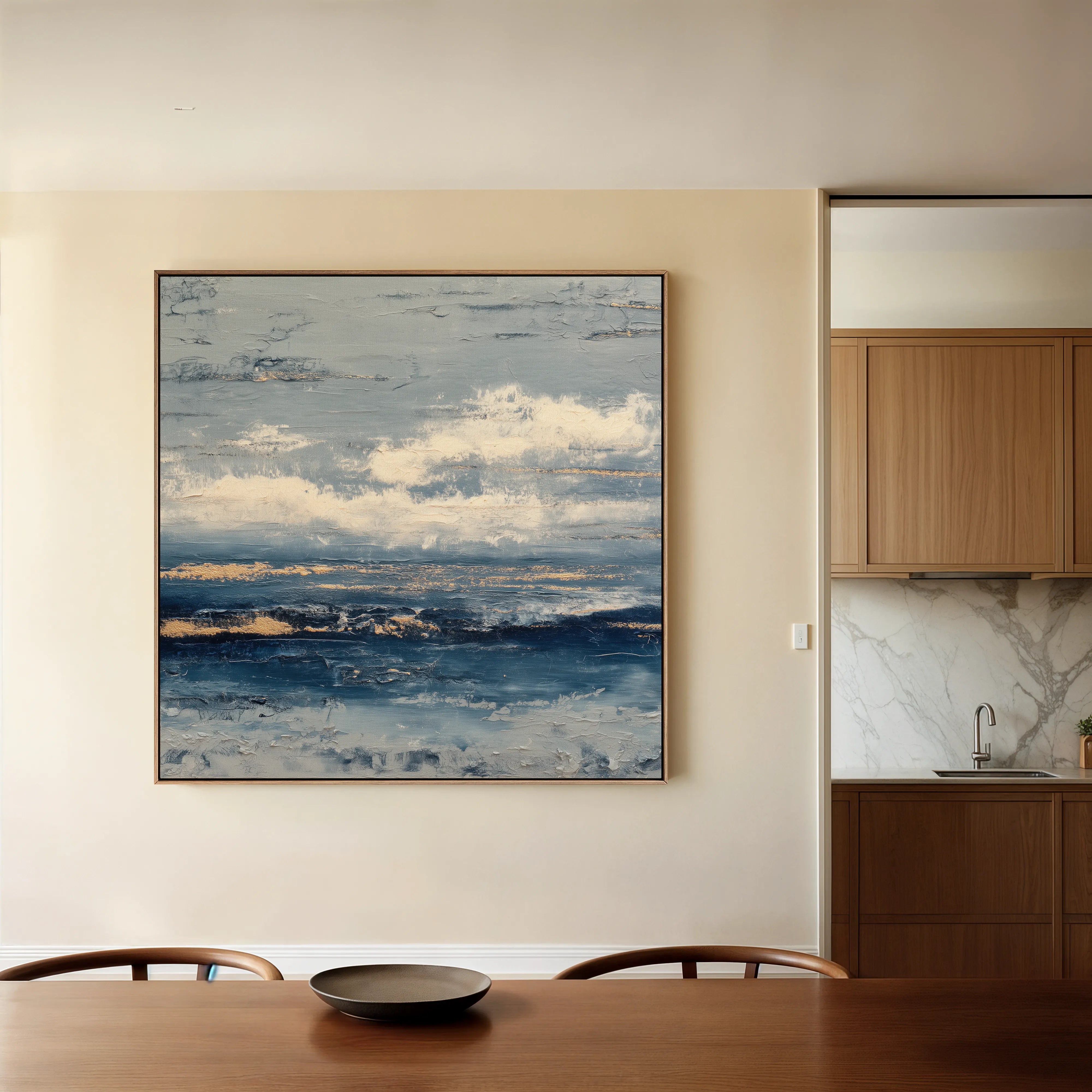Abstract 999 Canvas Art 16" x 16" / 40 x 40 cm / Black