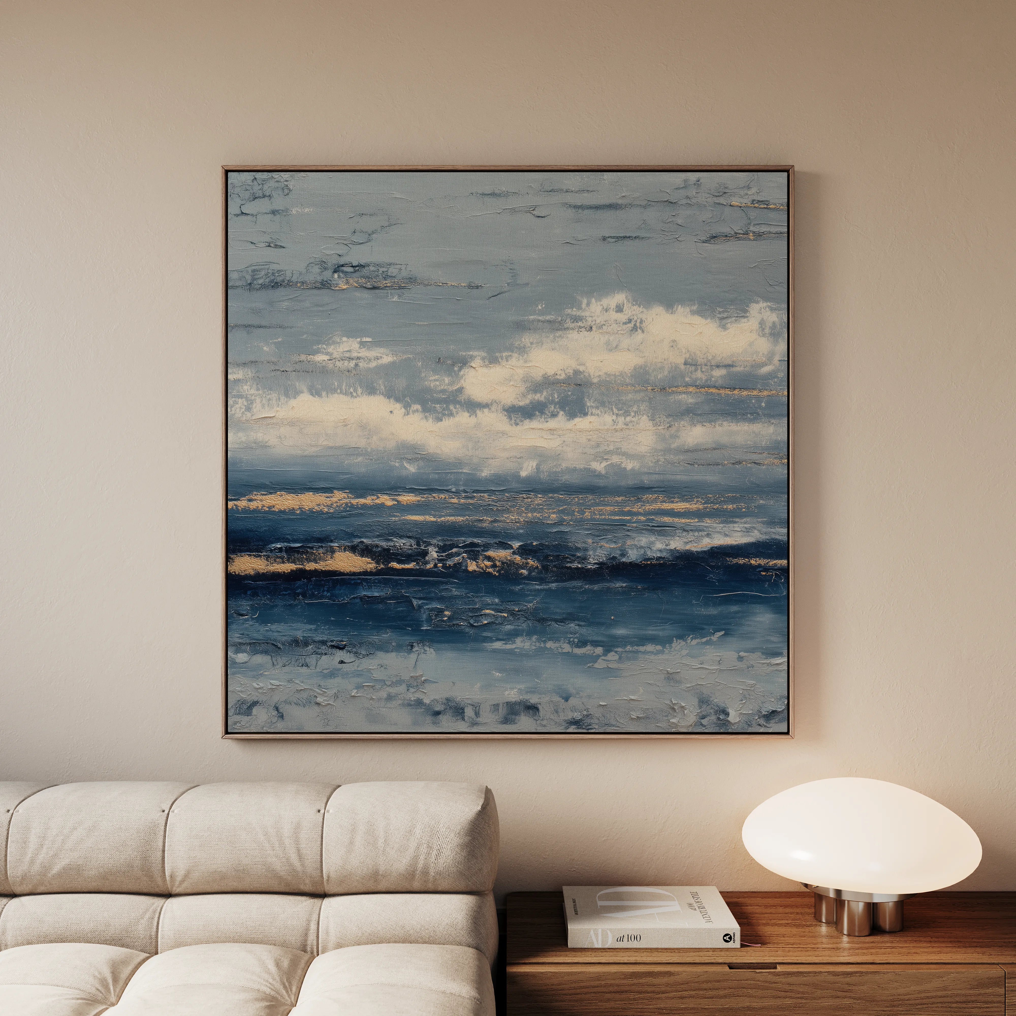 Abstract 999 Canvas Art 16" x 16" / 40 x 40 cm / Black