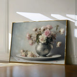 Floral 999 Canvas Art 18" x 24" / 45 x 60 cm / Black
