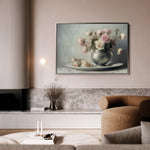 Floral 999 Canvas Art 18" x 24" / 45 x 60 cm / Black
