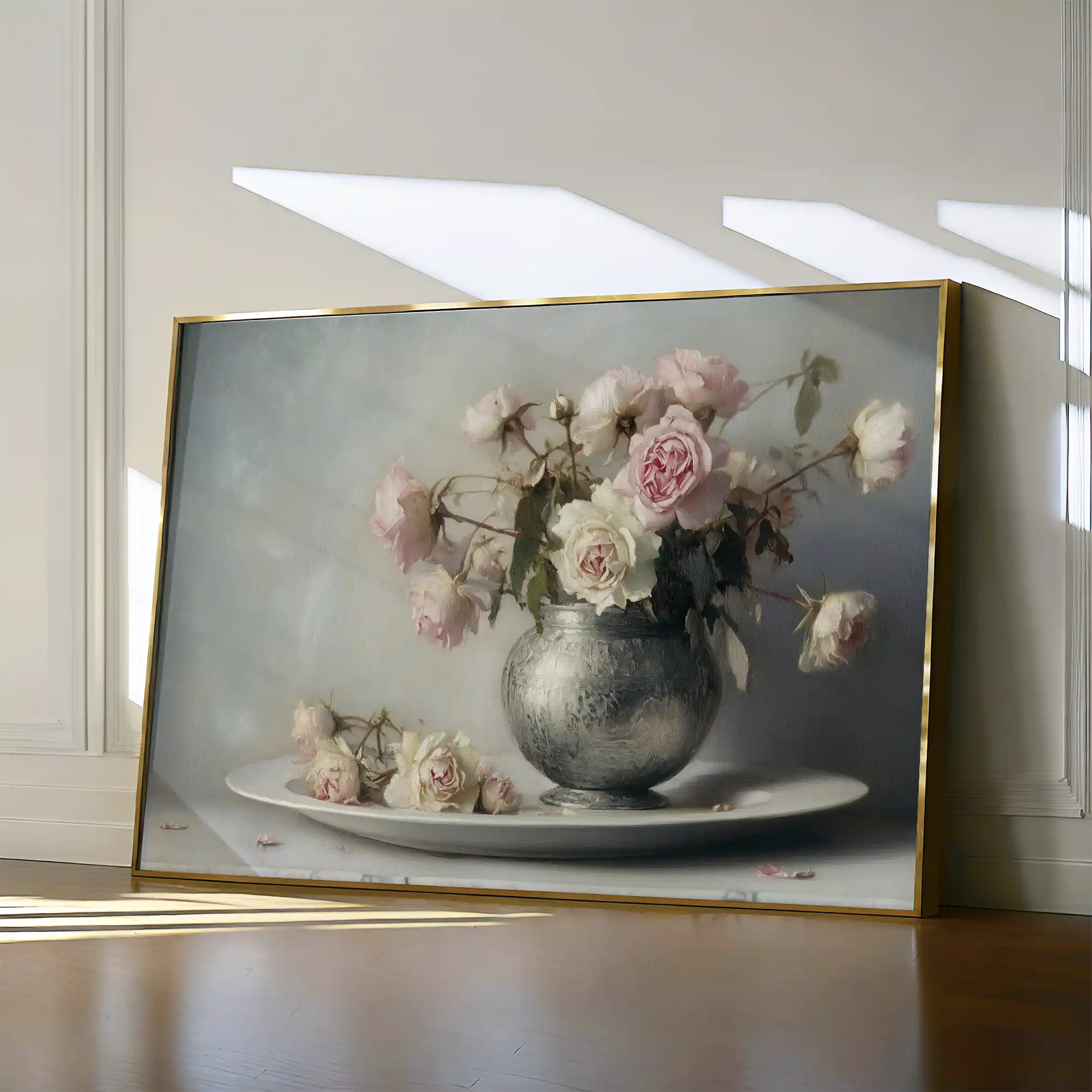Floral 999 Canvas Art 60 x 40 cm / Black